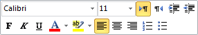 Formatierungs-Toolbar für Rich-Text