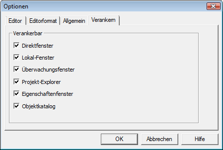 Optionen von VBA: Einschalten der Notwendigkeit für Variablendatentypen