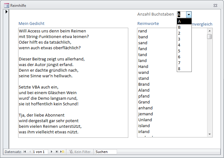 Muss Sich Ein Gedicht Reimen www.access-basics.de