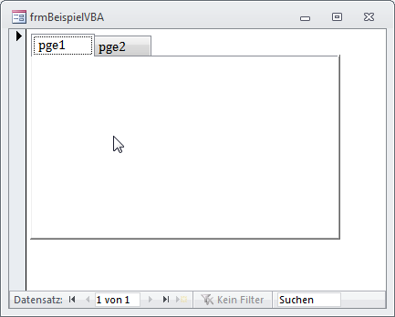 Beispielregistersteuerelement