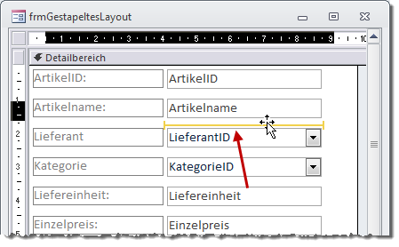 Verschieben eines Steuerelements per Drag and Drop