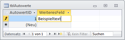 Er wird eingefügt, sobald der Datensatz geändert wurde.