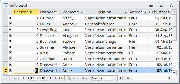 ... und Einfügen mit Strg + V.