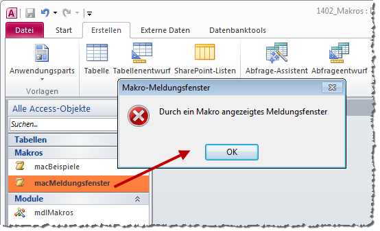 Makro per Doppeklick starten