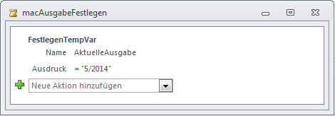 Festlegen einer temporären Variablen per Makro