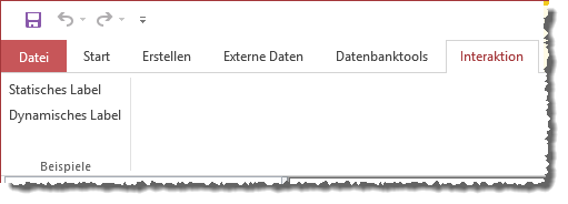 Zwei Label mit verschiedenen Beschriftungen