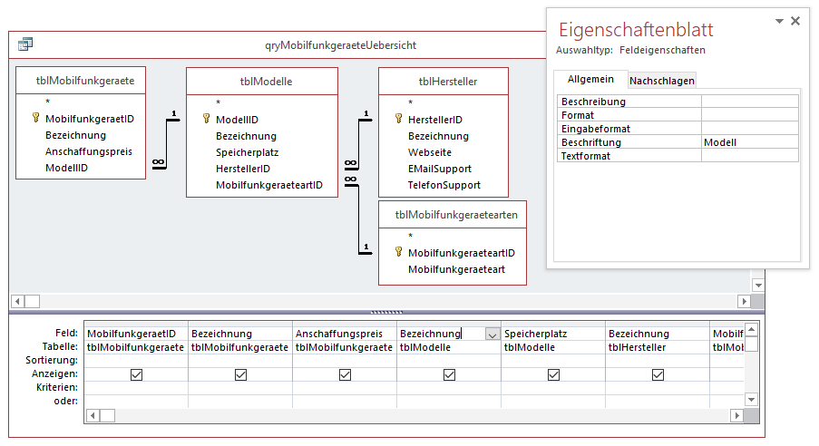 Datenherkunft des Unterformulars sfmMobilfunkgeraeteUebersicht