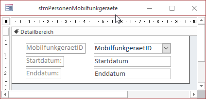 Das Unterformular sfmPersonenMobilfunkgeraete