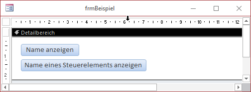 Schaltfläche zum Ermitteln des Namens einer anderen Schaltfläche