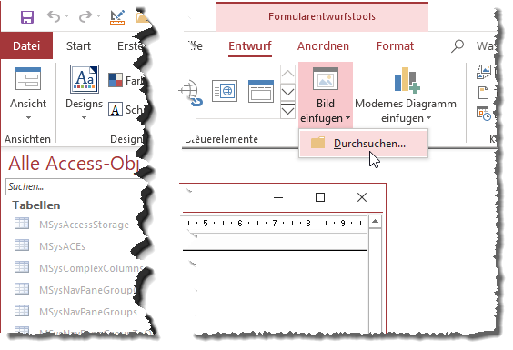 Hinzufügen von Bilddateien