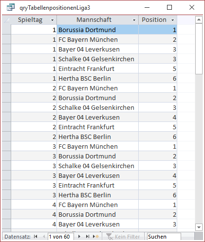Quellabfrage für das erste Beispiel