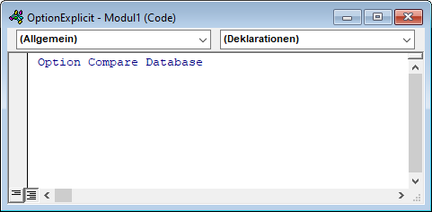 So sieht ein neues Modul standardmäßig aus.