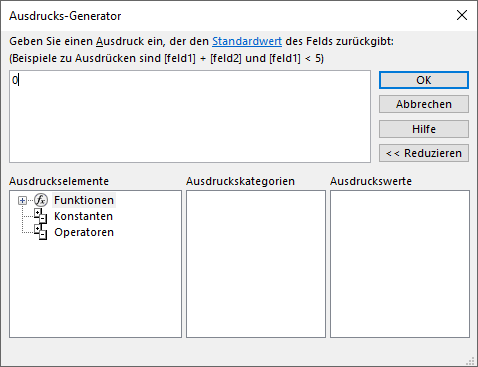 Der Ausdrucks-Generator
