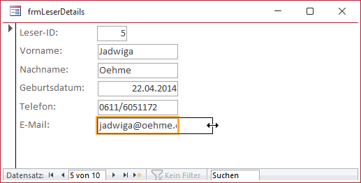 Verwenden der Layoutansicht zum Anpassen der Steuerelementbreite an den Inhalt