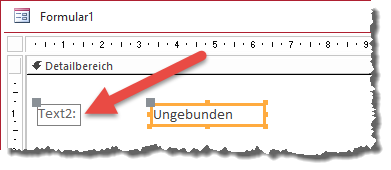 Bezeichnungsfeld mit Doppelpunkt