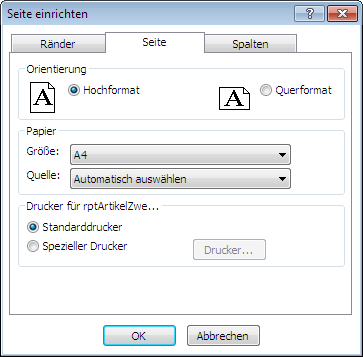 Weitere Seiteneigenschaften