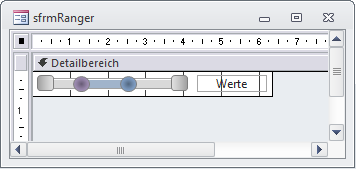 Entwurfsansicht des Range Control-Formulars